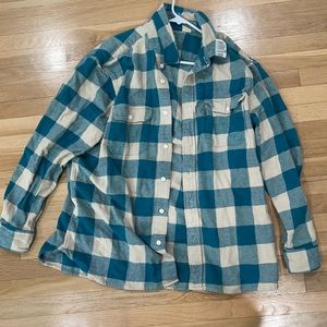 Levi’s Thick Green Plaid Shirt XL